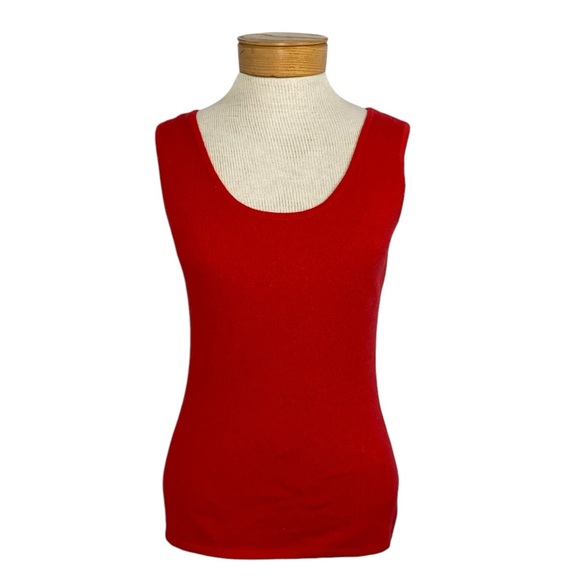 Neiman Marcus Small Cashmere Collection
Cashmere Basic Red Tank Top - Picture 1 of 8